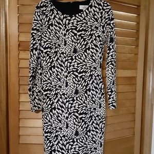 Badgley Mischka Black and White Dress